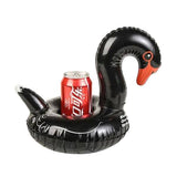 Inflatable Floating Black Swan Beach Cup Holder PVC Imprinted with Logo (Q760511)
