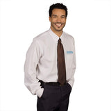Men’s Shirt Tailored Button Down Collar Long Sleeve Imprinted with Logo (Q762611)