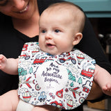 Subli-Plush Baby Bib Imprinted with Logo (Q763211)