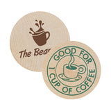Coffee Wooden Nickels Imprinted with Logo (Q768411)