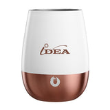 13 Oz. Snowfox Stemless Wine Tumbler - White-Gold Imprinted with Logo (Q769522)