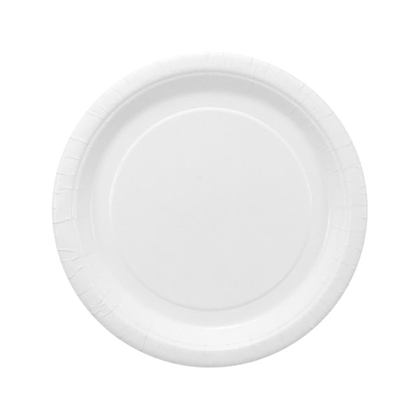 7 Inch White Paper Plates (Q776011)