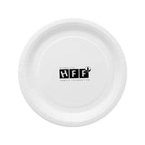 7 Inch White Paper Plates Imprinted with Logo (Q776011)