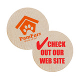Check Out Our Web Site Wooden Nickels Imprinted with Logo (Q778411)