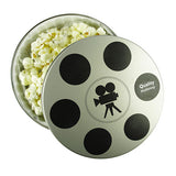 Butter Popcorns in Movie Reel Tin Imprinted with Logo (Q781411)