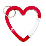 Heart Shaped Carabiners Imprinted with Logo (Q783411)