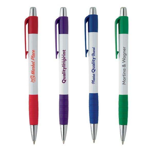 White Plunger-Action Element Pen (Q786311)