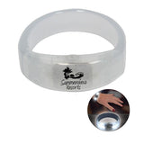 White LED Bangle Bracelet Imprinted with Logo (Q796011)