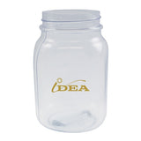 26 Oz. Clear PVC Square Mason Jar Imprinted with Logo (Q802522)