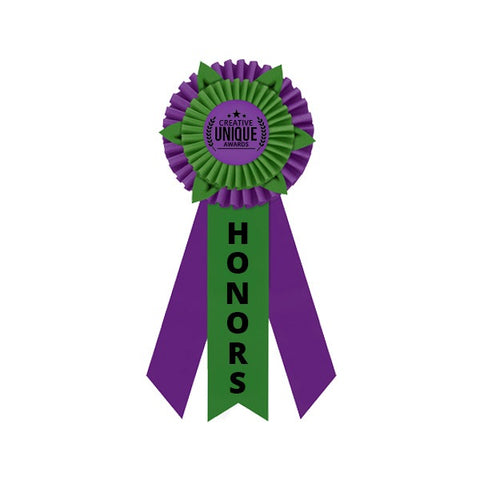 5" Rosette Three Streamer Ribbons (Q808811)