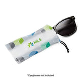 3.5 x 7 Inch Synthetix™ Microfiber Drawstring Bag - FC Imprinted with Logo (Q818722)