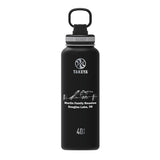 40 Oz. Takeya Water Bottle - Black Imprinted with Logo (Q821622)