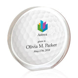 Acrylic Radiant Circle Full Color Award - Medium Imprinted with Logo (Q836611)