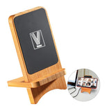 SCX Design® Bamboo 10W Wireless Charger Imprinted with Logo (Q836622)