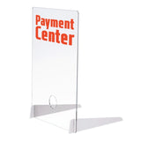 0.25 In Thick Distancing Barrier With Acrylic Legs Imprinted with Logo (Q843011)