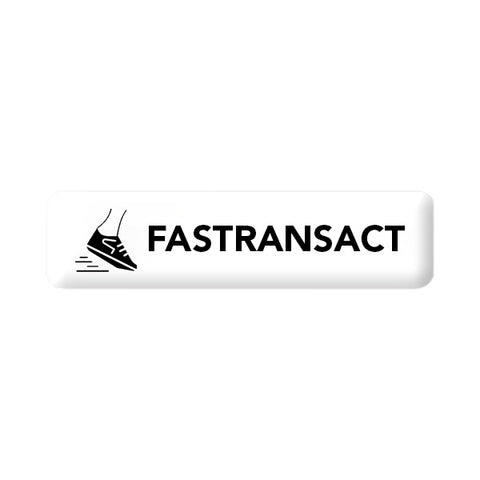 0.75 x 3.00 In Rectangle Domed Decals (Q849811)