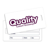 Medium Luggage Tag with Write-On Back Imprinted with Logo (Q852245)