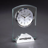 Rosewood Articulation Wood Clock Imprinted with Logo (Q852865)