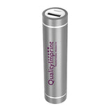 Cylindrical Power Bank Imprinted with Logo (Q856611)