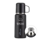 34 Oz. Reduce Performance Flask - Black Imprinted with Logo (Q859522)