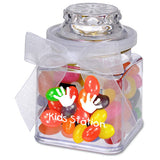 Jelly Beans in Plastic Jar (8 oz.) Imprinted with Logo (Q861411)