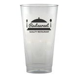 16 Oz. Clear Hard Plastic Cup Imprinted with Logo (Q862211)
