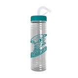 24 Oz. Slim Fit Water Bottle With Straw Lid Imprinted with Logo (Q865422)