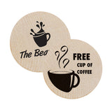 Free Coffee Wooden Nickels Imprinted with Logo (Q868411)