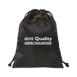 Satin Drawstring Gift Bag Imprinted with Logo (Q870375)