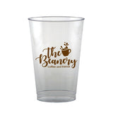 14 Oz. Clear Hard Plastic Cup Imprinted with Logo (Q872211)
