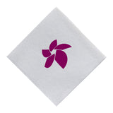 Almost Linen™ Beverage Napkin - White Imprinted with Logo (Q877622)