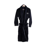 Coral Plush Robe with Trim Imprinted with Logo (Q987511)