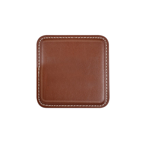 4-Square Vintage Leather Coasters (Q890411)