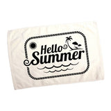 3.7 Lb. Terry Velour Dobby Hem Towel - USA Made Imprinted with Logo (Q891322)