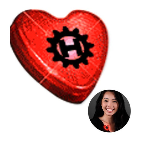 Led Blinking Red Heart Clips (Q899011)