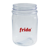 16 Oz. Clear PVC Square Mason Jar Imprinted with Logo (Q902522)