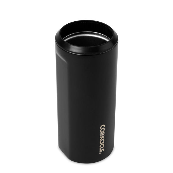 CORKCICLE® Slim Can Cooler Matte Black Corkcicle with Logo Q903622 QI