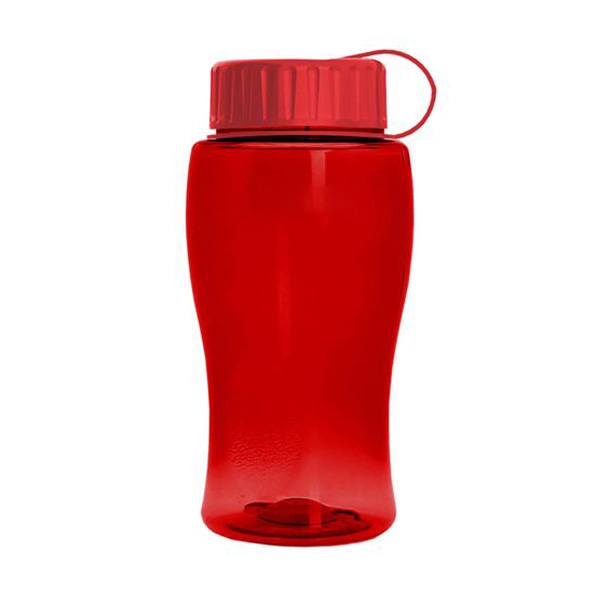 18 Oz. Transparent Bottle - Tethered Lid (Q913722)