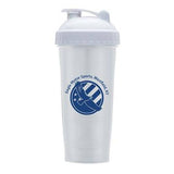 28 Oz. Classic Shaker Bottle - White/White Lid Imprinted with Logo (Q919522)