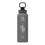 40 Oz. Takeya Water Bottle - Graphite Imprinted with Logo (Q921622)