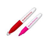 Mini Sharp Permanent Marker with Keyring Cap Imprinted with Logo (Q925245)