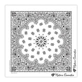 22 In Traditional USA Paisleys Bandana - White Imprinted with Logo (Q926522)