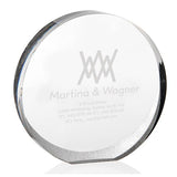 Acrylic Circle Medium Award Imprinted with Logo (Q926611)