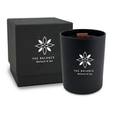 14 Oz. Black Matte Candle With LUX Box Imprinted with Logo (Q931211)