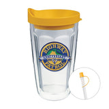 16 Oz. Thermal Travel Tumbler - Embroidered Emblem Imprinted with Logo (Q931522)