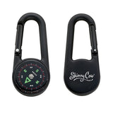 Cedar Creek® Colored Carabiner Compass Imprinted with Logo (Q936322)