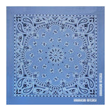 22 In Traditional USA Paisleys Bandana - Chambray Imprinted with Logo (Q936522)