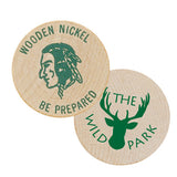 Be Prepared Wooden Nickels Imprinted with Logo (Q958411)