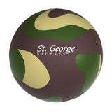 Classic Camo Ball Shaped Squeezies Imprinted with Logo (Q962411)