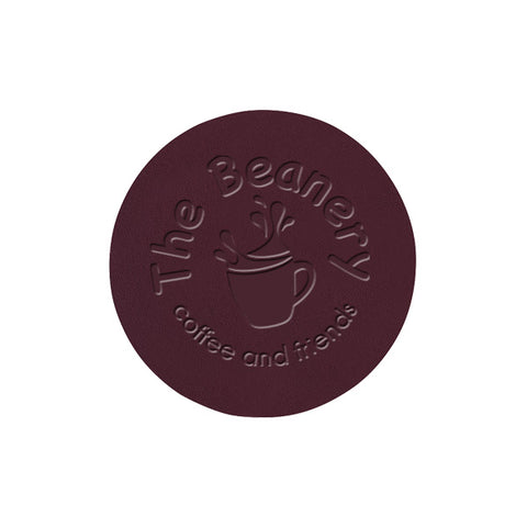Bonded Leather Round Coaster (Q967311)